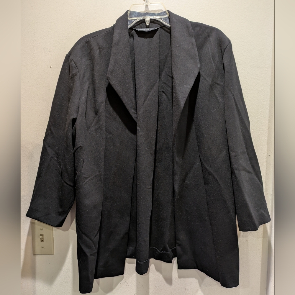 Ming Wang Classic Black Blazer Size XL